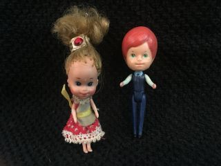 Vtg “the Littles” Dollhouse Dolls; 1980 Mattel