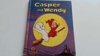 Vintage 1963 Wonder Book Casper (friendly Ghost) And Wendy 805 Vg,  To M -