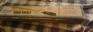 Vintage Sears Craftsman 1/2 " Drive Torque Wrench 0 To 150 Ft.  Lbs.  9 - 44641 Usa