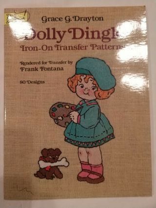 Vintage 1984 Dolly Dingle Iron - On Transfer Patterns By Grace G Drayton Adorable