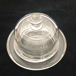 Princess House Small Crystal Glass Covered Dish Vintage