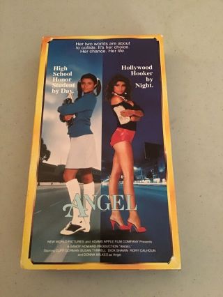 Vintage 1990 Angel Vhs Video Cassette Movie - Cult Classic - Prostitute At Night