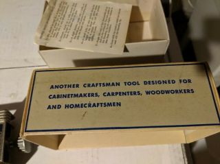 Vintage Craftsman Dowling Jig No.  9 - 4186 in the box Inc.  helpful hints 5