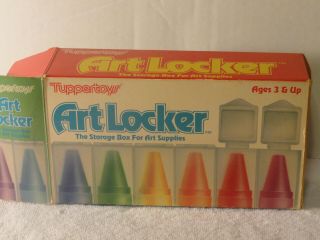 Vintage Tupperware Art Locker 24 Crayon Storage Box Container