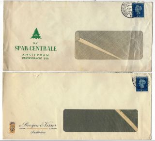 Holland,  Nederland - 13 Vintage Air Mail Envelops Stamped And Post Marked 1947