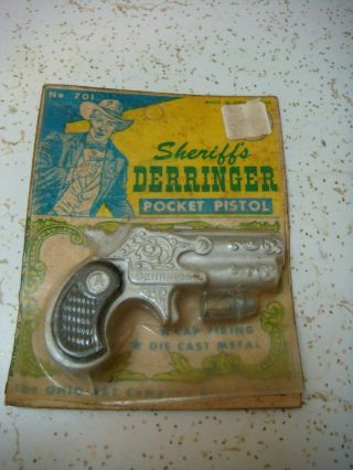 Vintage Sheriff’s Derringer Pocket Pistol Toy
