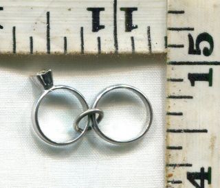 Vintage Sterling Bracelet Charm 80354 Wedding And Engagement Ring Just $7.  00