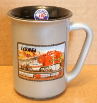 Vintage Lionel Coffee Cup With Embossed Santa Fe Train - Collectibles