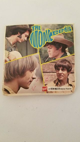 Vintage 1967 " The Monkeys " View Master Pictures