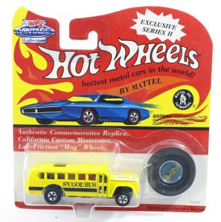 S’cool Bus Yellow Hot Wheels Vintage Series Ii Mattel 11522