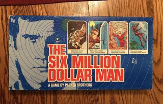 Vtg 1975 The Six Million Dollar Man Board Game Parker Brothers 100 Complete