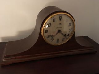 Vintage Waterbury Hump Back Shelf Mantel Clock 21 1/2” Long