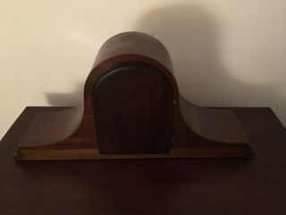 Vintage Waterbury Hump Back Shelf Mantel Clock 21 1/2” Long 4
