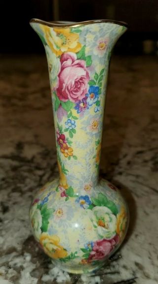 Vintage Lord Nelson Ware Rose Time Bud Vase 5 "