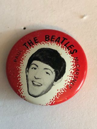 Vintage Beatles Pin - 7/8 " Diameter The Beatles Paul Mccartney
