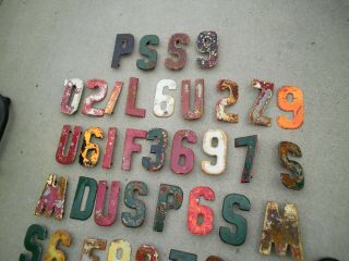 Vintage 1920 ' s Pressed Steel Letter S Old Store Marquee Sign 7.  5 