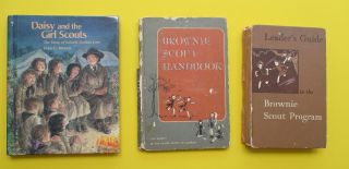 3 Vintage Girl Scout Books - Daisy & The Girl Scouts,  Brownie Handbook & Leader