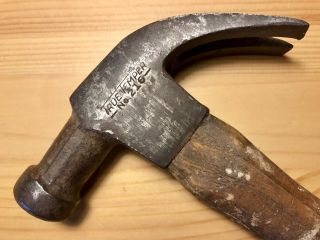 Vintage True Temper No.  216 Claw Hammer Old Tools W/ Wooden Handle