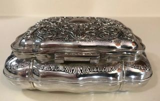 Vintage Godinger Silver Plated Hinged Victorian Style Jewelry Box 5