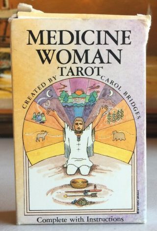 Vintage Medicine Woman Tarot Deck Cards By Carol Bridges Complete W Instructions