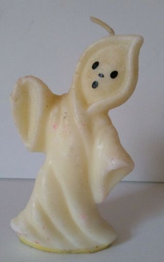 Vintage Halloween Candle Ghost 5 " Gurley Heirloom Spooky Decor