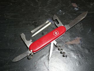 Victorinox Vintage (1974 - 1984) Tourist Swiss Army Knife Pocket Multitool Red
