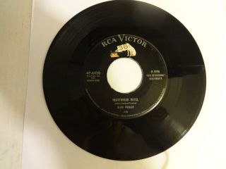 Vintage Rca Victor 45 Rpm Elvis Presley Heartbreak Hotel - I Was The One 47 - 6420