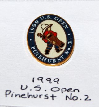 Vintage 1999 US OPEN GOLF CHAMPIONSHIP lapel PIN - Pinehurst No.  2 - PGA 2