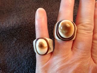 Unique Vintage Mens And Ladies Matching Rings