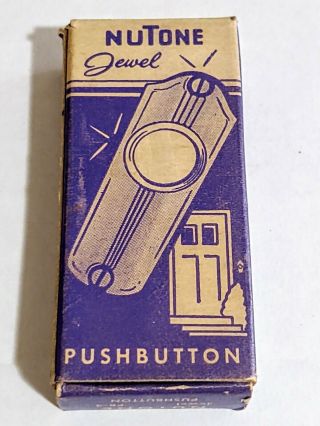 Vintage Nutone Jewel Pb - 4 Pushbutton Doorbell W/ Screws