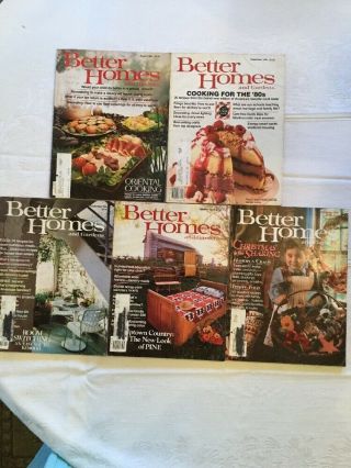 Vintage Better Homes And Gardens Magazines 8 - 81,  9 - 81,  9 - 82,  10 - 82,  12 - 82