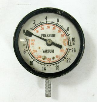 Vintage Pressure Vacuum Gauge For Display Or Steampunk