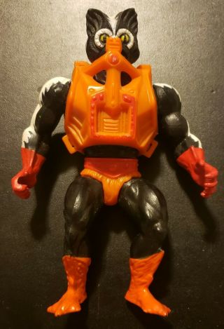 Stinkor He - Man Motu Vintage Figure With Orange Chest Armor Skunk