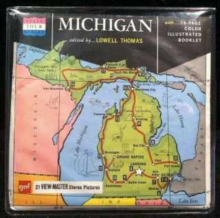 Vintage View - Master Reels Set Michigan State Tour Series W/ Booklet