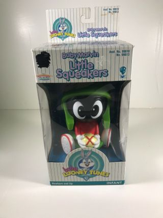 Vintage:1997 Baby Looney Tunes Baby Marvin,  Little Squeakers Soft Bath Time Pals