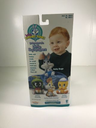 VINTAGE:1997 BABY LOONEY TUNES BABY MARVIN,  LITTLE SQUEAKERS SOFT BATH TIME PALS 3