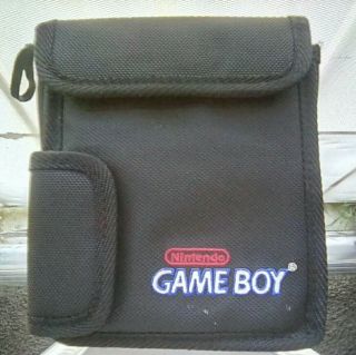 Vintage Nintendo Gameboy Black Carry Travel Case Bag.