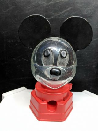 1968 Vintage Walt Disney Mickey Mouse Hasbro Gumball Dispenser Bank Machine