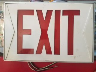 Vintage Light Up Exit Sign -