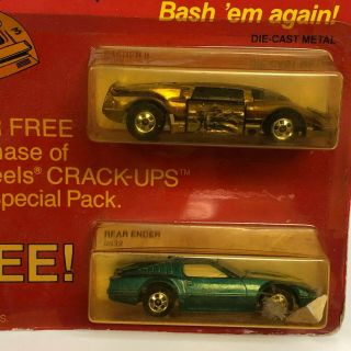 Vintage Hot Wheels Crack Ups Basher II & Rear Ender W/Stamper 9256 - 0910 2