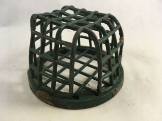 Vintage Metal Wire Box Frog For Floral Arrangements Cage Style