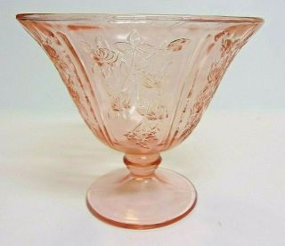 Vintage Pink Depression Glass Candy Dish w Lid Sharon 