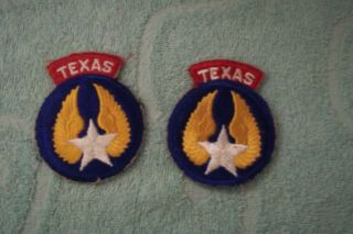 Vintage Us Civil Air Patrol State Patch For Texas (2)