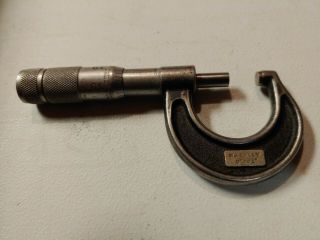 Vintage Lufkin 0 " To1 " Micrometer Model 1911v Starret Brown&sharpe