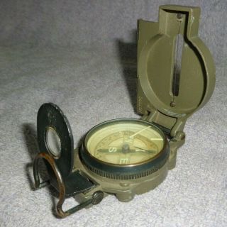 Vintage Military Broadway Folding Sight Compass