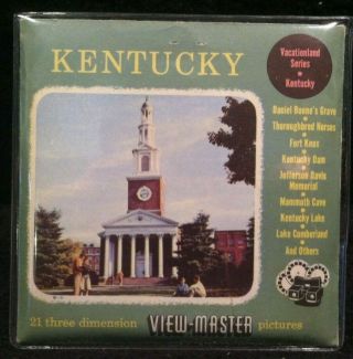 Vintage View - Master Reels Set Kentucky Fort Knox,  Mammoth Cave.