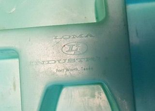 Vintage Pink Lustro - Ware Aqua Loma Industries Silverware Flatware Utensil Holder 4