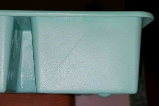 Vintage Pink Lustro - Ware Aqua Loma Industries Silverware Flatware Utensil Holder 5