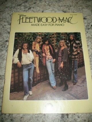 Vintage Sheet Music Book Fleetwood Mac Made Easy For Piano 1977