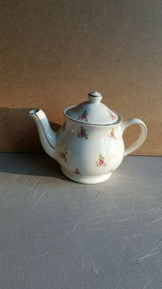 Vintage Windsor Sadler Englad Tea Pot 7 " X 5 " With Tea Roses